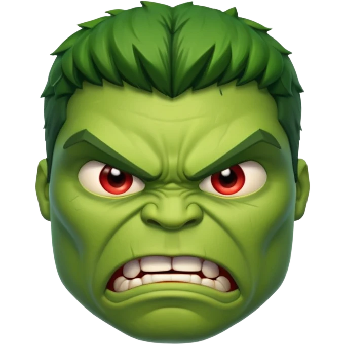 Hulk face emoji