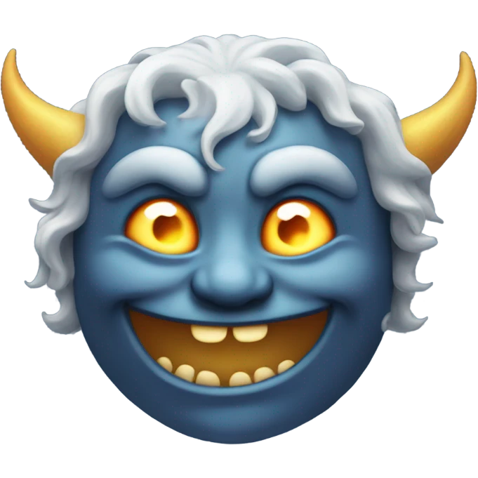 Happy moon demon emoji
