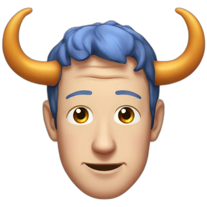 mark zuckerberg with horns emoji