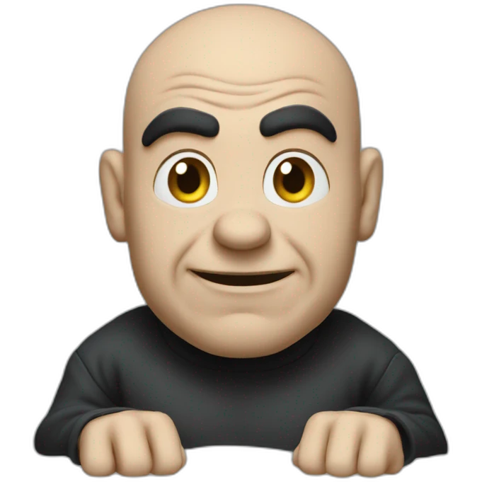 Gargamel avec un pc emoji