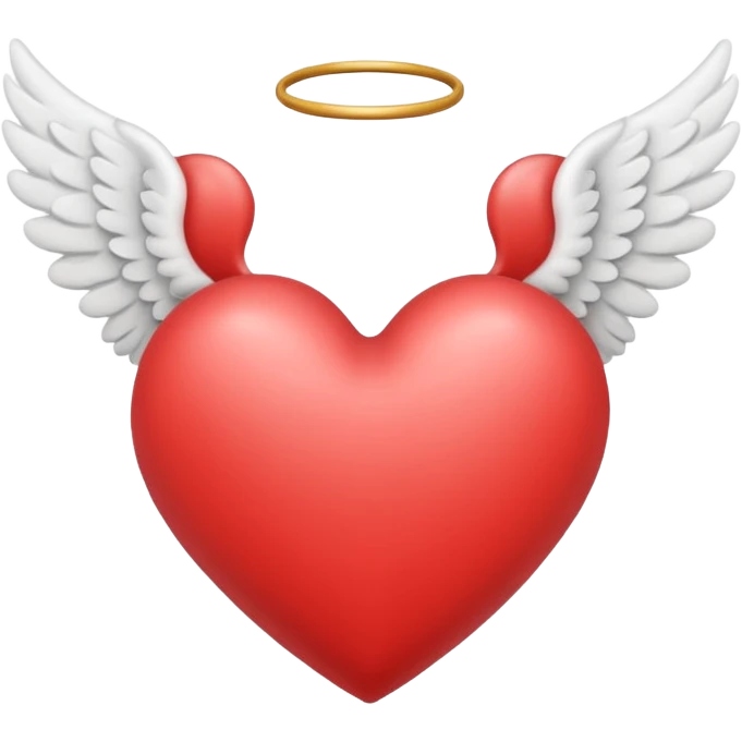 Cuore con ali da angioletto  emoji