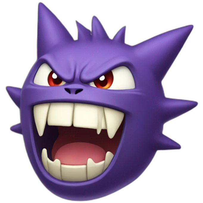 gengar screaming emoji