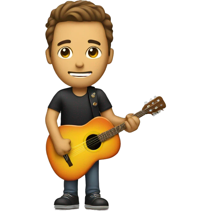 Guy with guitar emoji