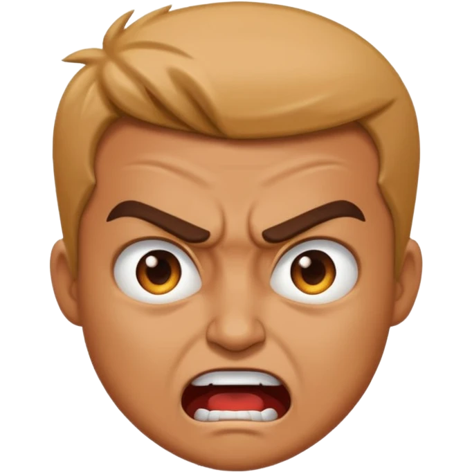 Angry and happy emoji