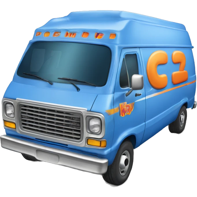 blue Dodge RAM Van Oh-Kay Plumbing & Heating 1986  emoji
