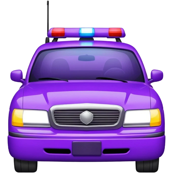 purple police car light emoji