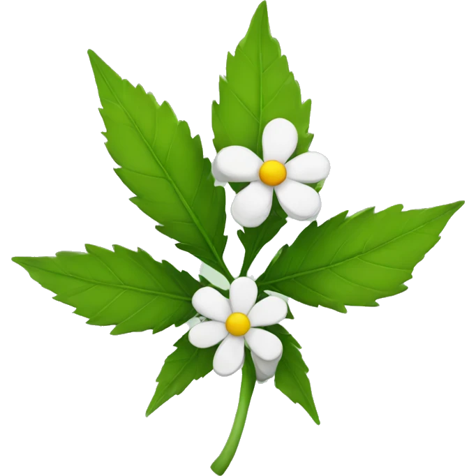Weed flower emoji