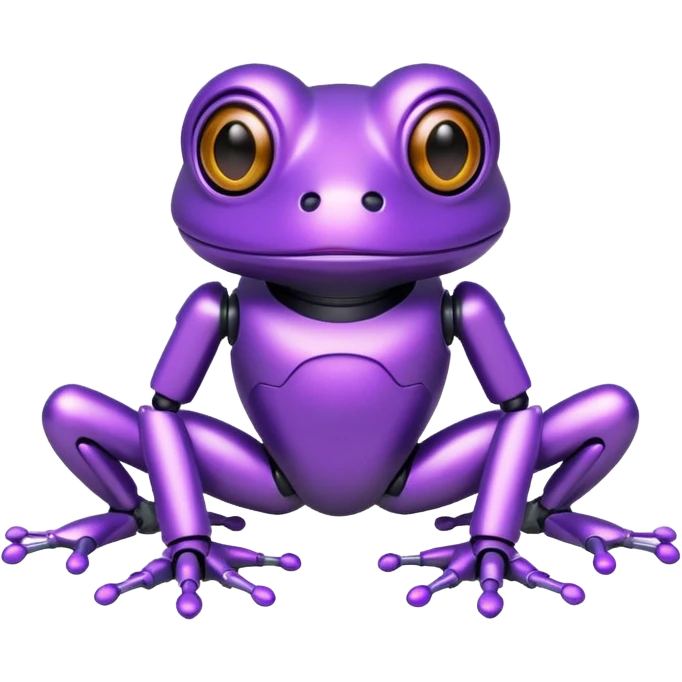 robot purple frog emoji