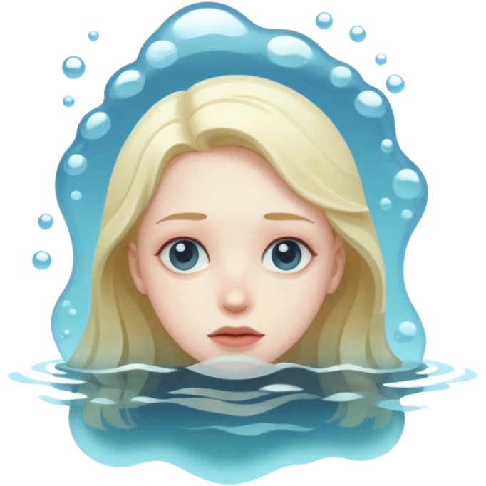 Underwater face emoji