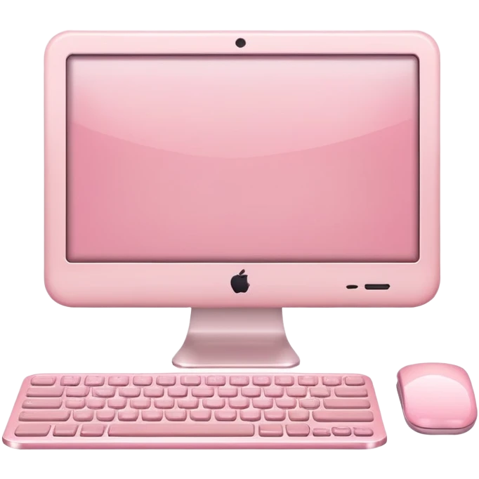 pastel pink computer emoji