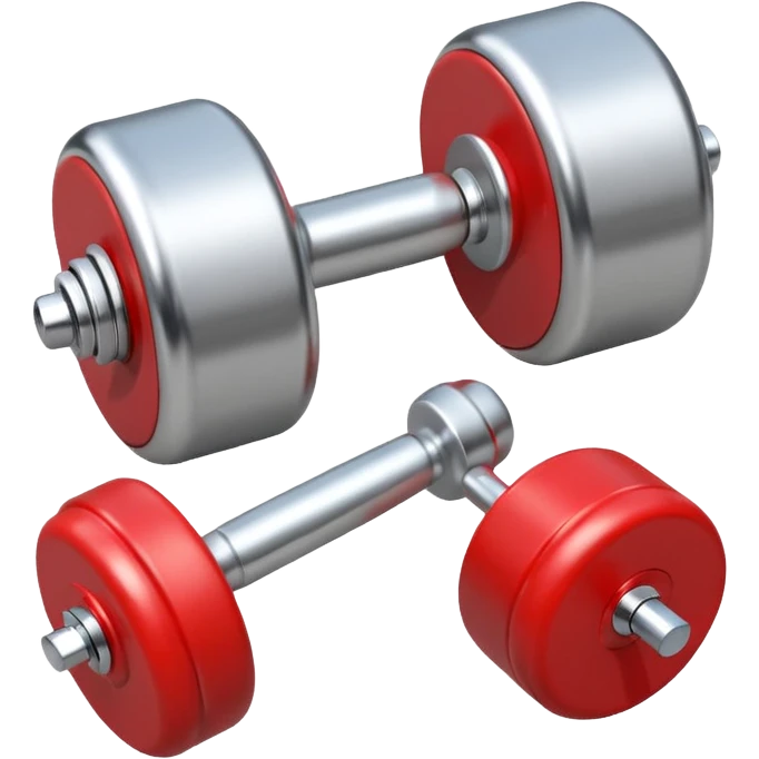 whistle next to a dumbbell emoji