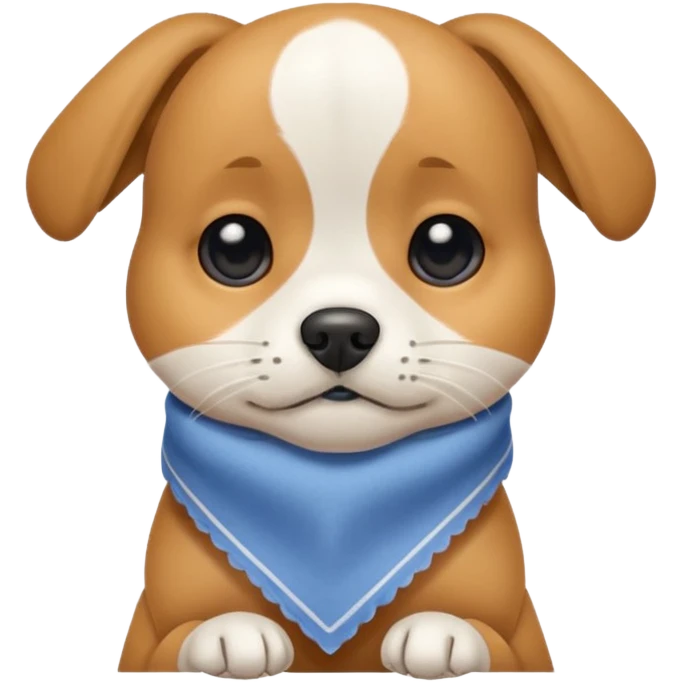 狗狗小方巾擦脸 emoji