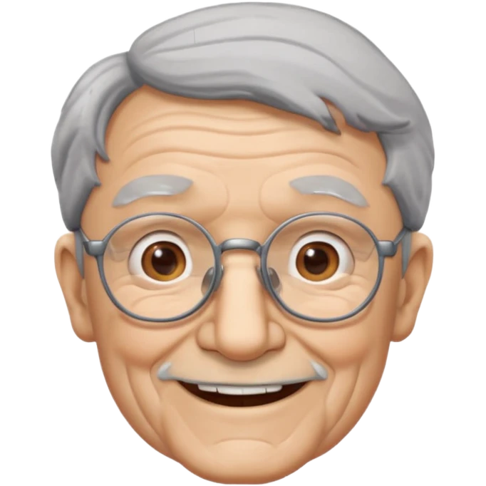 old man with glasses emoji