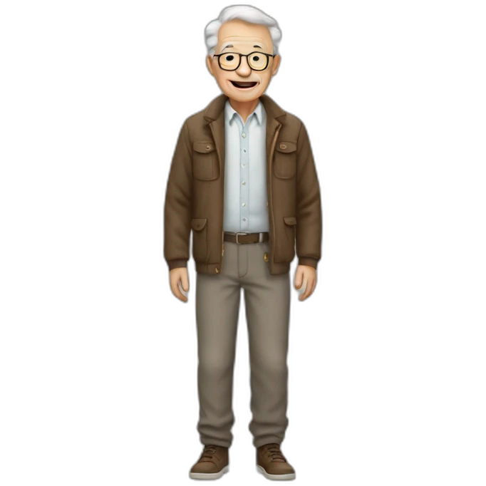 grandfather in trousers emoji
