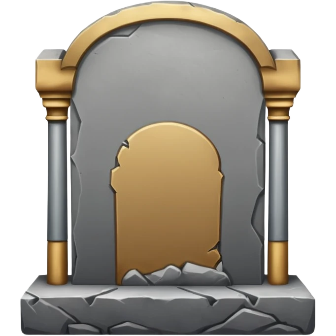 generate a very realistic tombstone emoji
