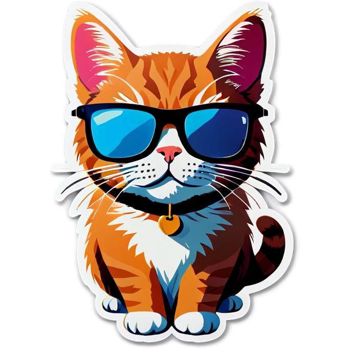 Cat with sunglasses emoji
