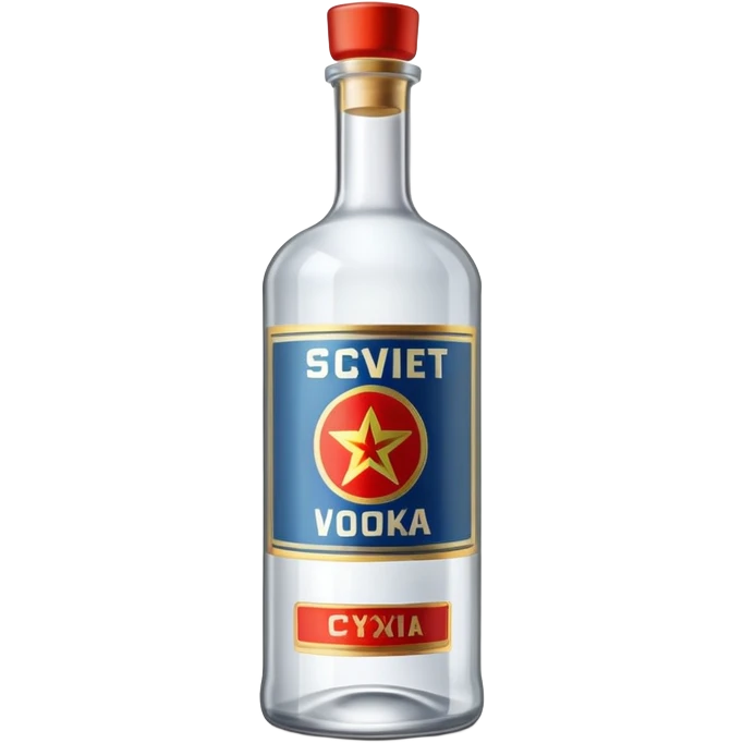 soviet vodka bottle emoji