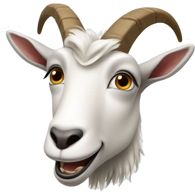 Goat with open mouth  emoji
