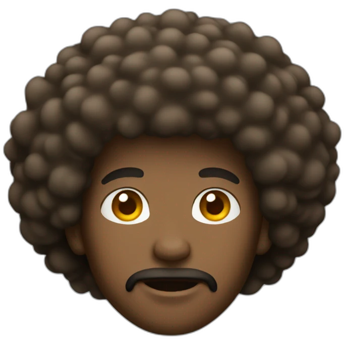 afro dude emoji