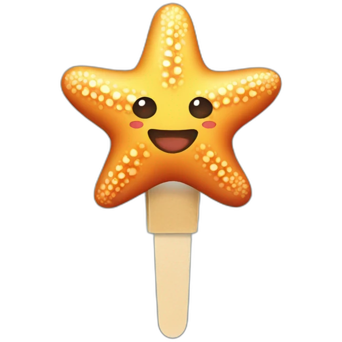 Starfish popsicle emoji