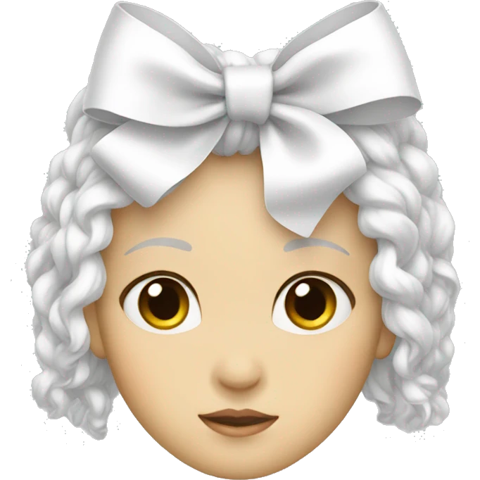 white bow emoji