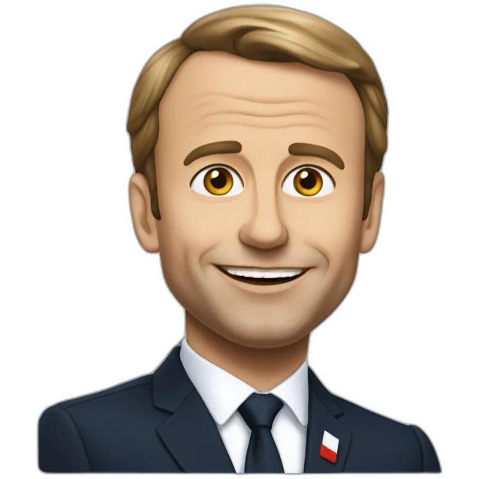 Macron sur poutine emoji