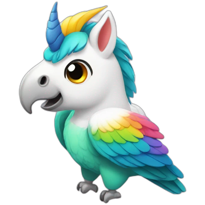 unicorn-parrot emoji