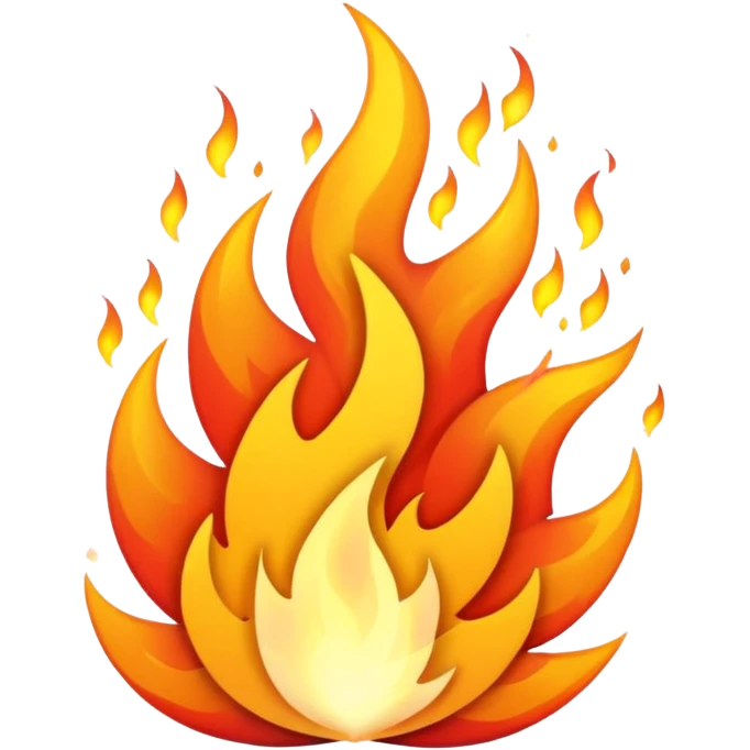 glitter fire emoji