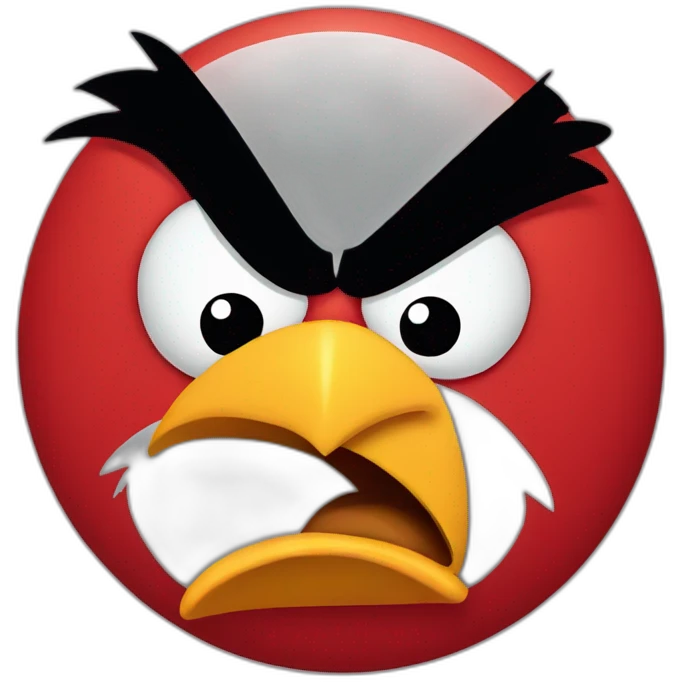 Angry bird emoji emoji
