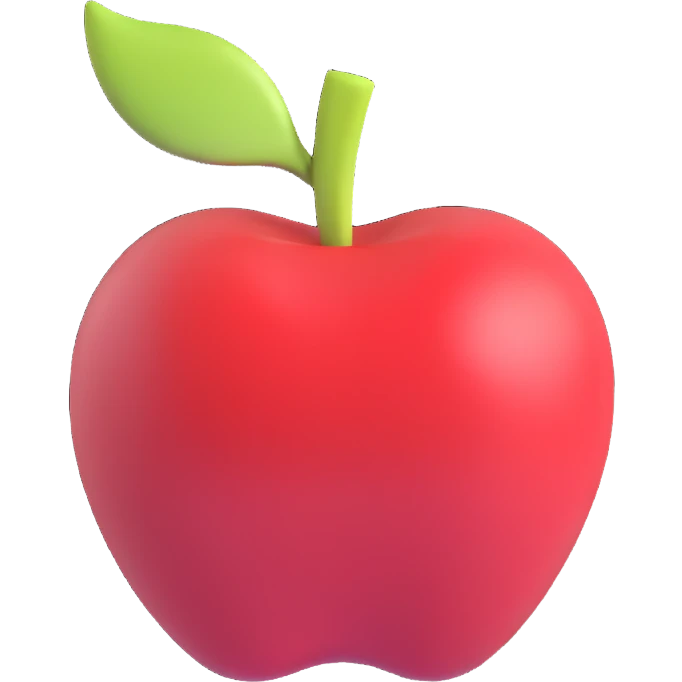 red apple emoji