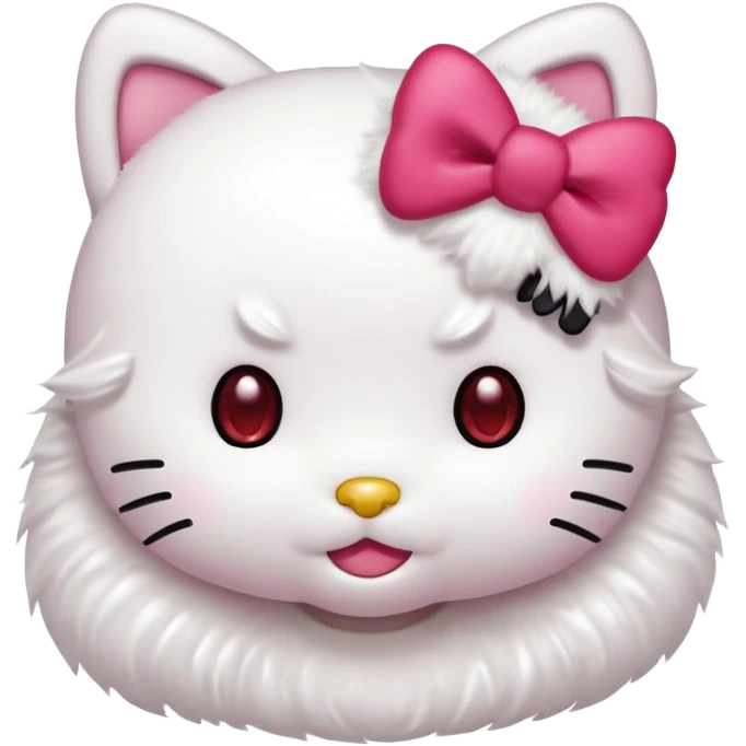 Hello kitty cartoon emoji