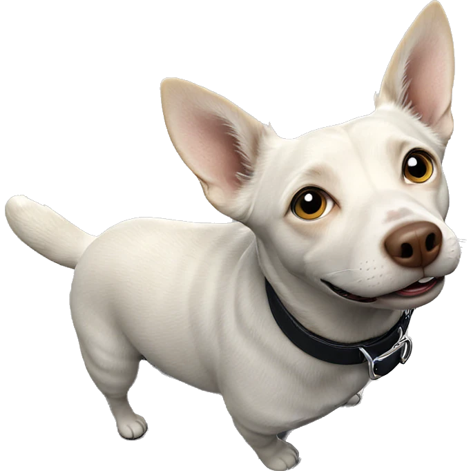 realistic portrait of a collar pet emoji