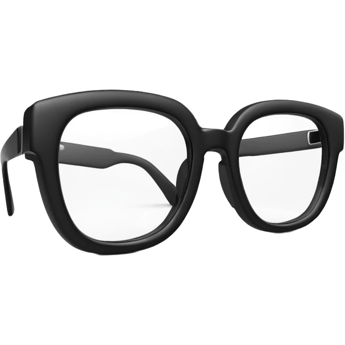 Create a high-quality 3D render that transforms the emojis 👓  into 3D objects.
 emoji