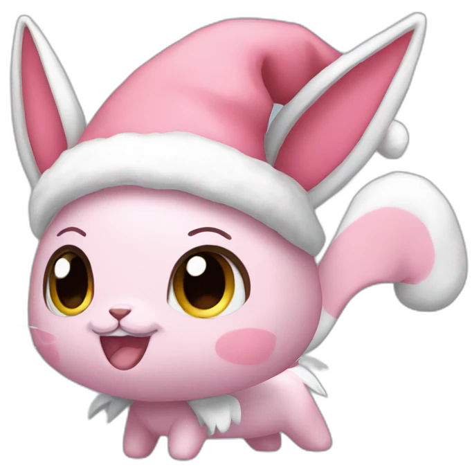 Sylveon-santa-hat emoji