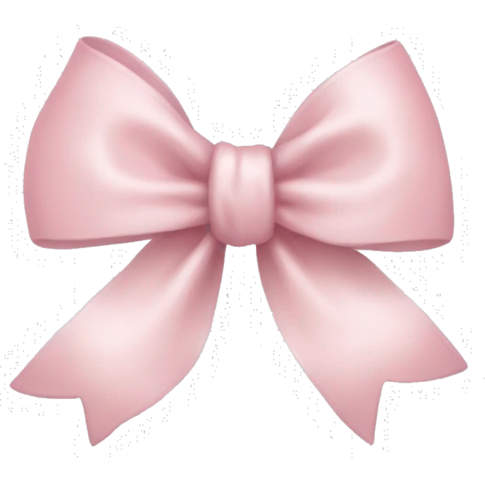 light pink bow emoji