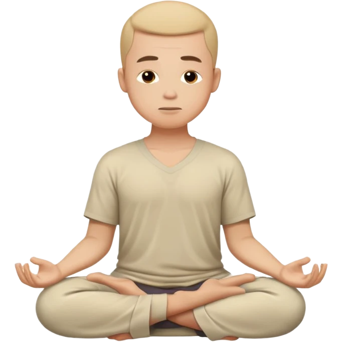 Guy meditating  emoji