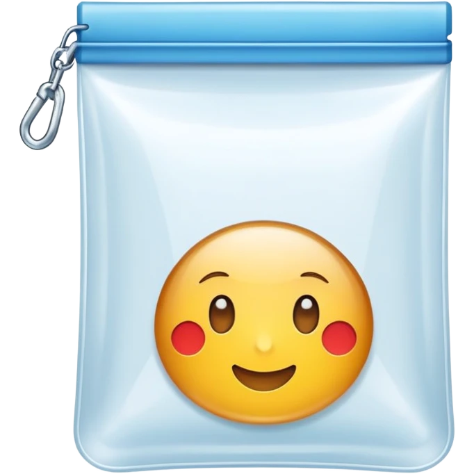 minimalist empty ziplock bag emoji