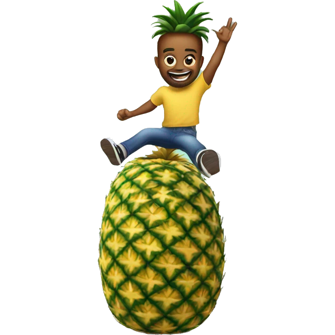 Jumping on a pineapple  emoji