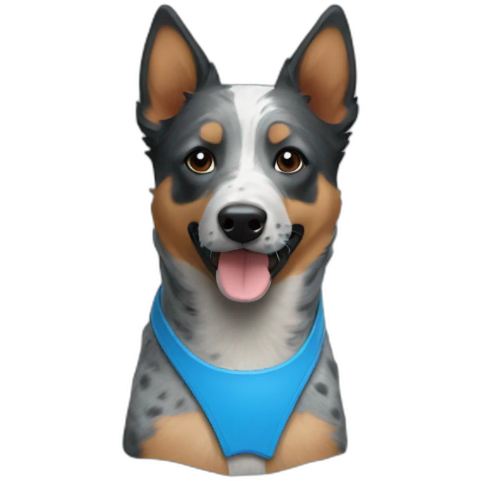 all blue blue heeler emoji