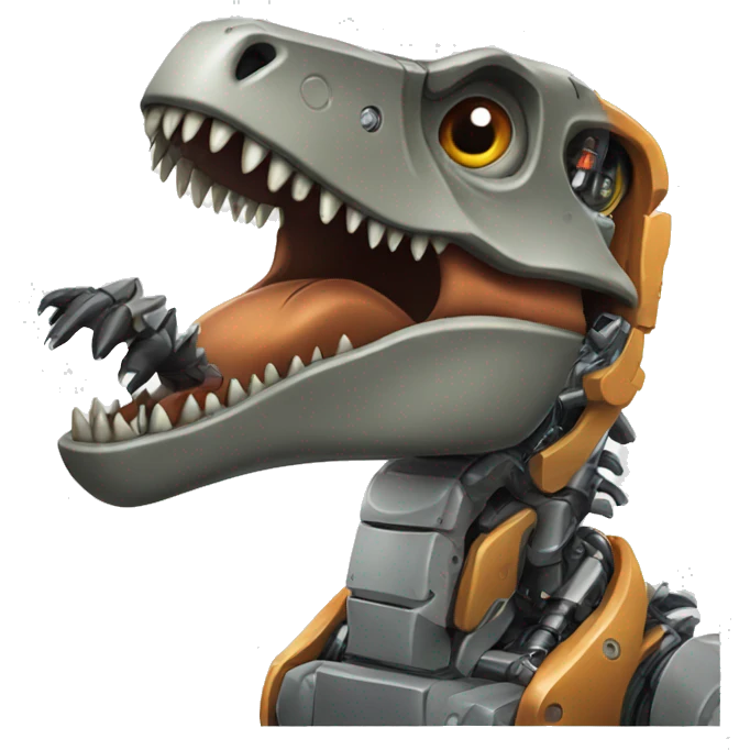 Robot t rex emoji