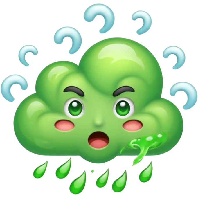 bad smell green cloud emoji