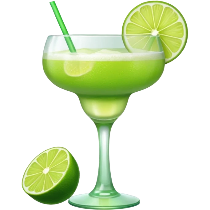 Mach mir einen Lime Sour Cocktail und nimm ein schönes glas emoji