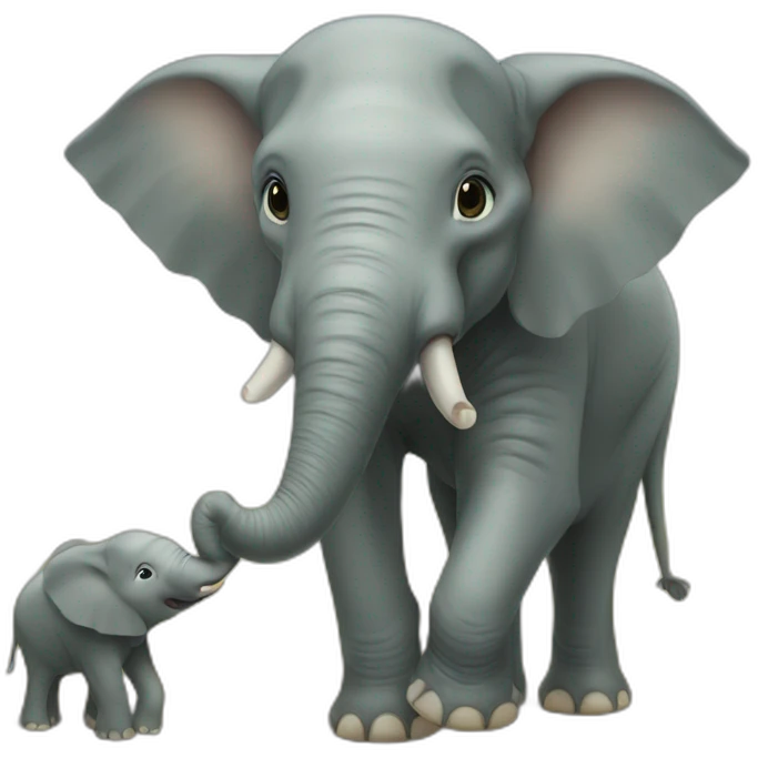 Elephant eat meets emoji