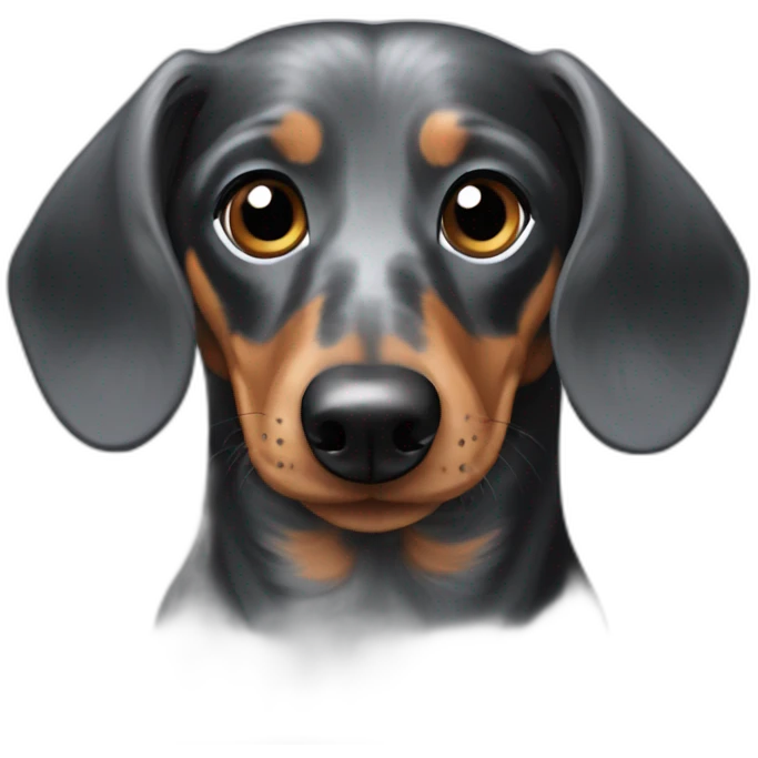 Dapple dachshund emoji