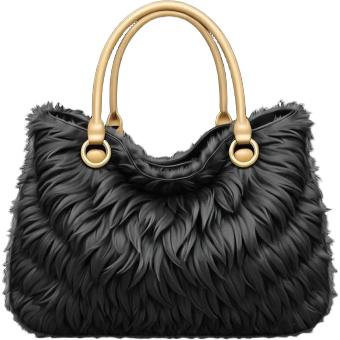 black fur bag emoji
