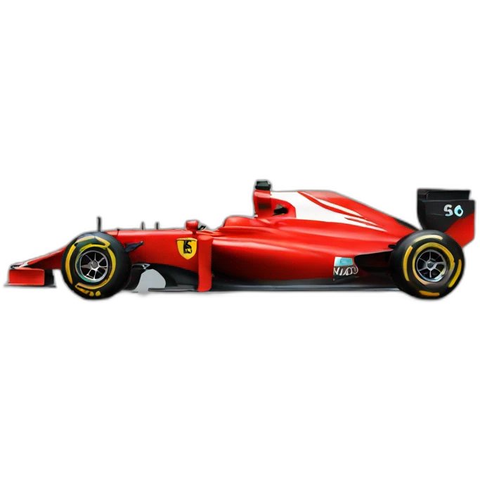 red F1 car emoji
