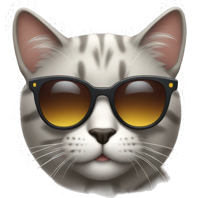 Cat with sunglasses emoji