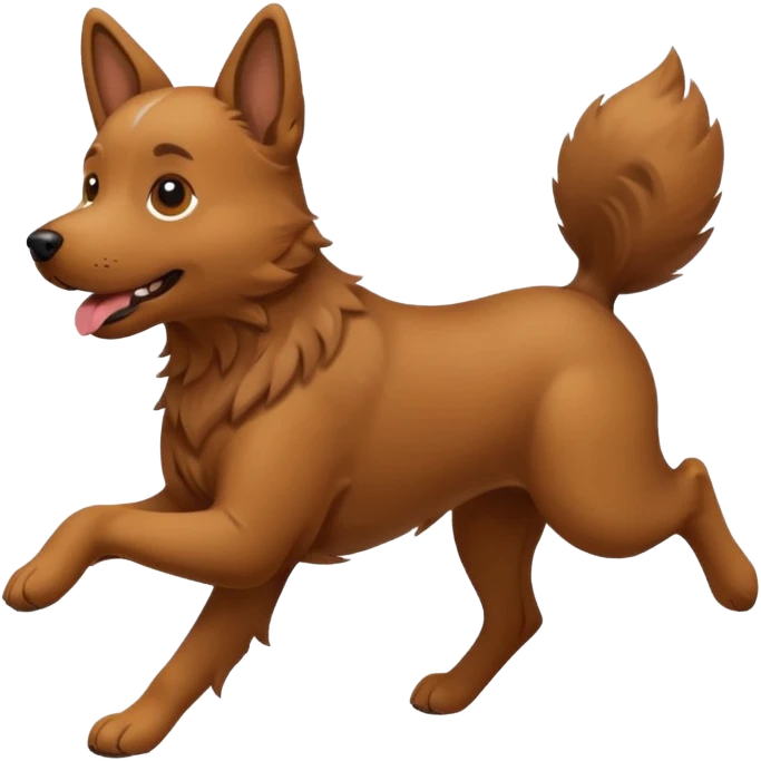 dog running emoji