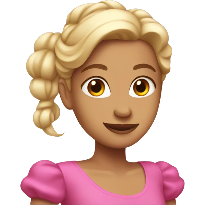 Pink Pilates princess emoji