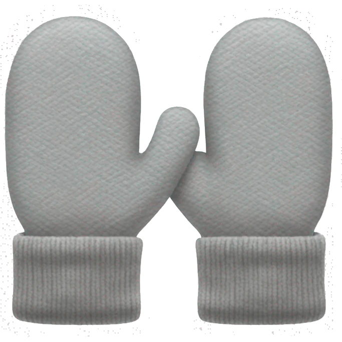 Light gray mittens emoji